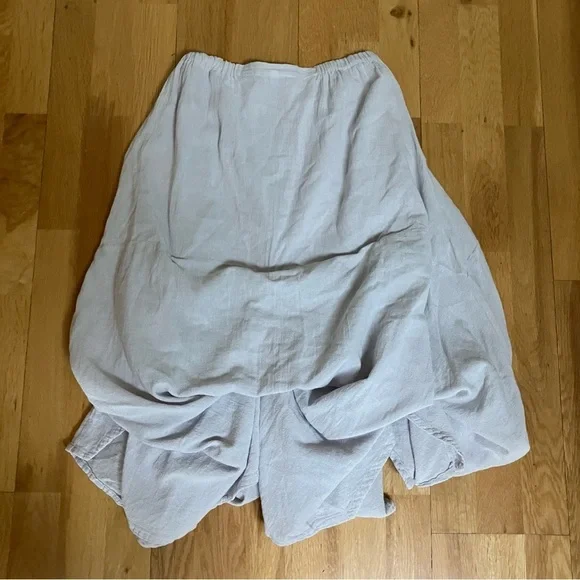 Oh My Gauze! 100% Cotton Light Grey Skirt Size Small/Medium - Picture 2 of 6